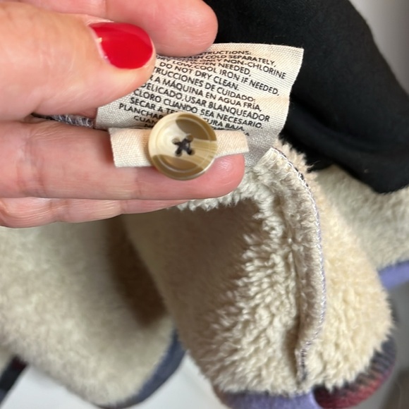 SAGE shacket women’s XXL purple checkered thick Sherpa-like lining - Picture 10 of 14